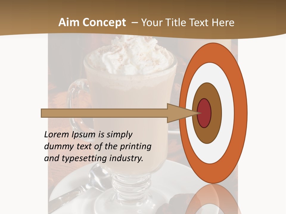 Orientation Golden Horizontal PowerPoint Template