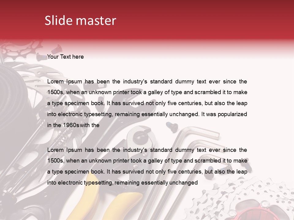 A Variety Of Tools Are Displayed On A White Background PowerPoint Template