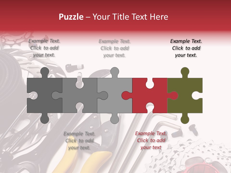 A Variety Of Tools Are Displayed On A White Background PowerPoint Template