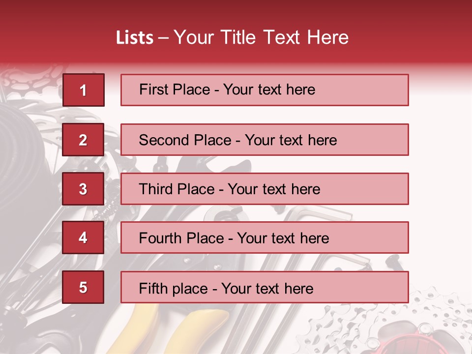 A Variety Of Tools Are Displayed On A White Background PowerPoint Template