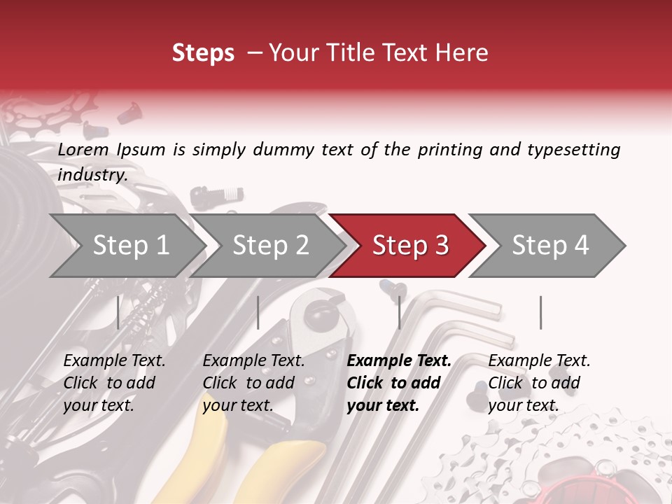 A Variety Of Tools Are Displayed On A White Background PowerPoint Template