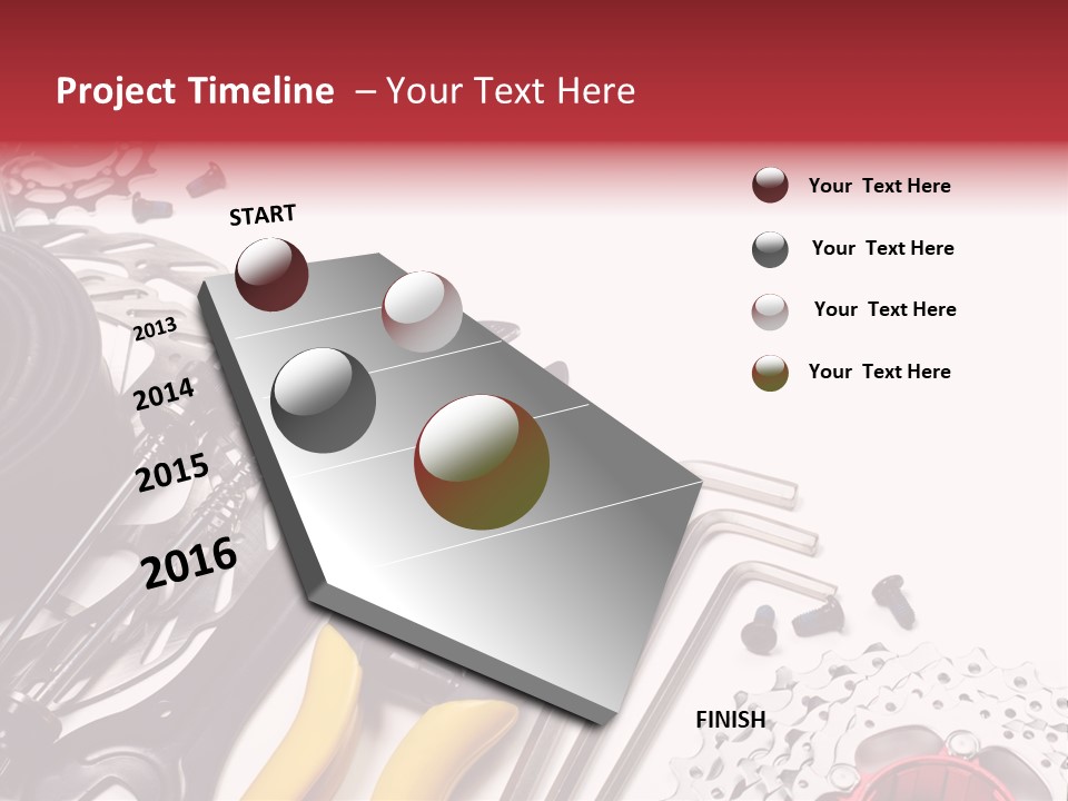 A Variety Of Tools Are Displayed On A White Background PowerPoint Template