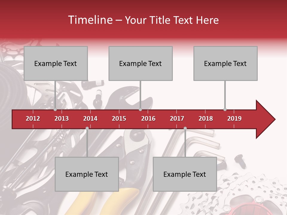 A Variety Of Tools Are Displayed On A White Background PowerPoint Template