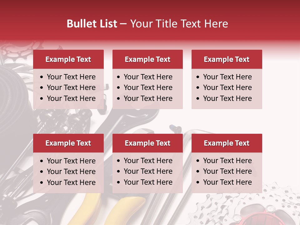 A Variety Of Tools Are Displayed On A White Background PowerPoint Template