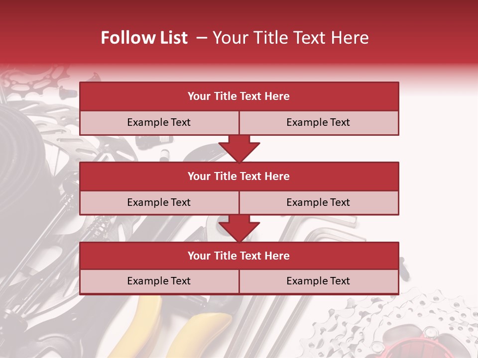 A Variety Of Tools Are Displayed On A White Background PowerPoint Template