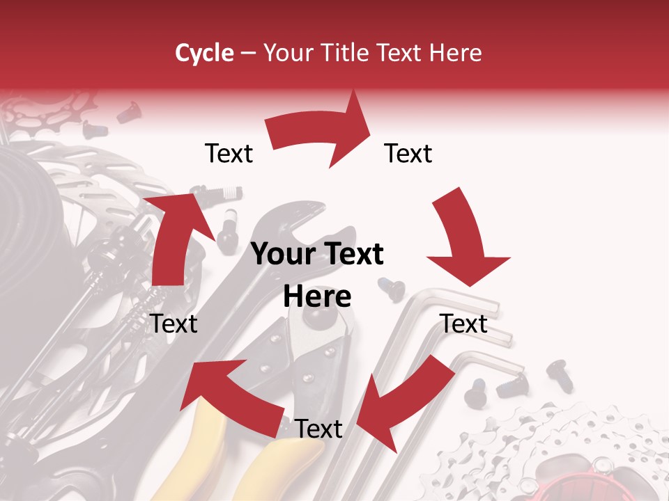A Variety Of Tools Are Displayed On A White Background PowerPoint Template