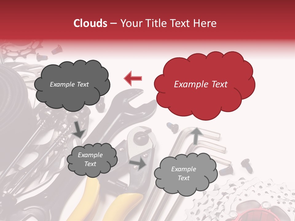 A Variety Of Tools Are Displayed On A White Background PowerPoint Template