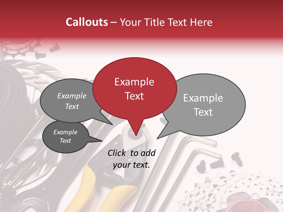 A Variety Of Tools Are Displayed On A White Background PowerPoint Template