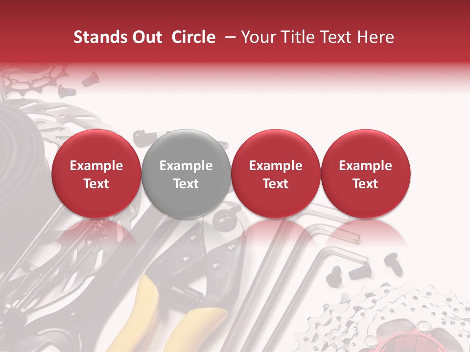 A Variety Of Tools Are Displayed On A White Background PowerPoint Template