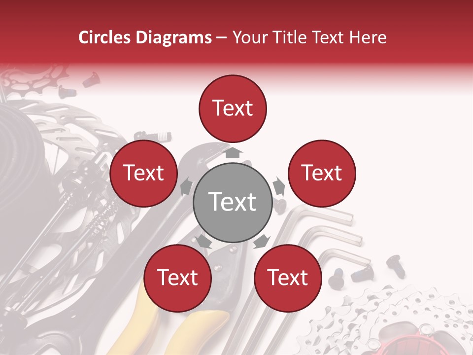 A Variety Of Tools Are Displayed On A White Background PowerPoint Template