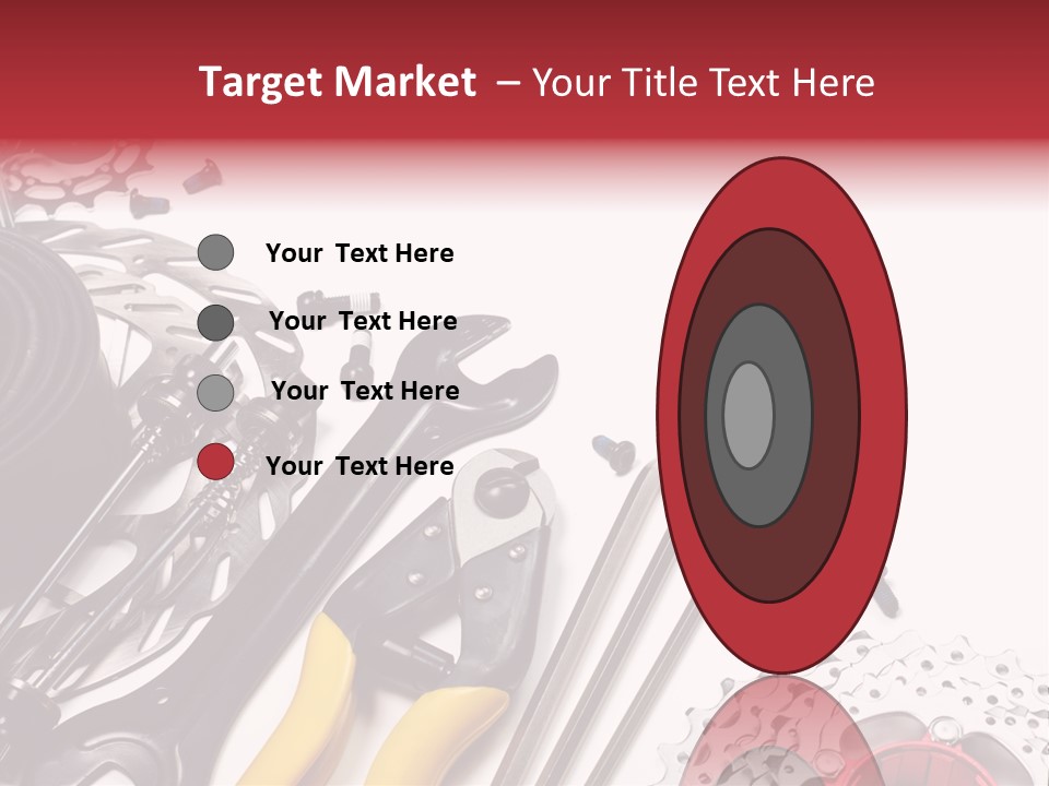 A Variety Of Tools Are Displayed On A White Background PowerPoint Template