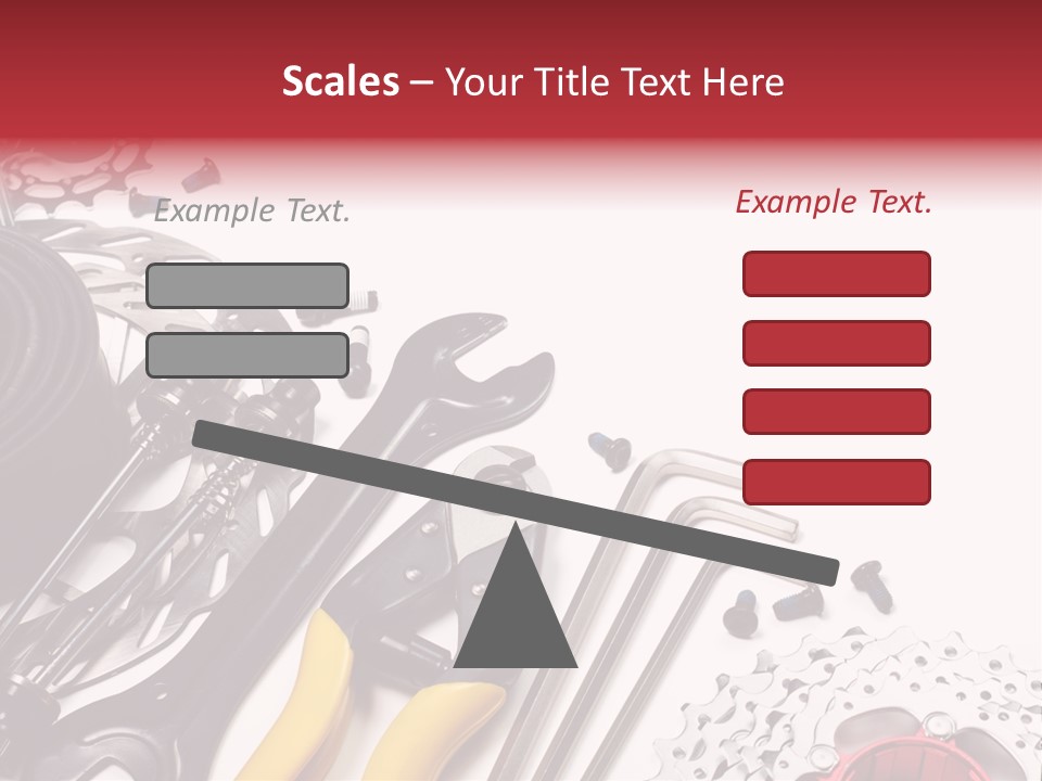 A Variety Of Tools Are Displayed On A White Background PowerPoint Template