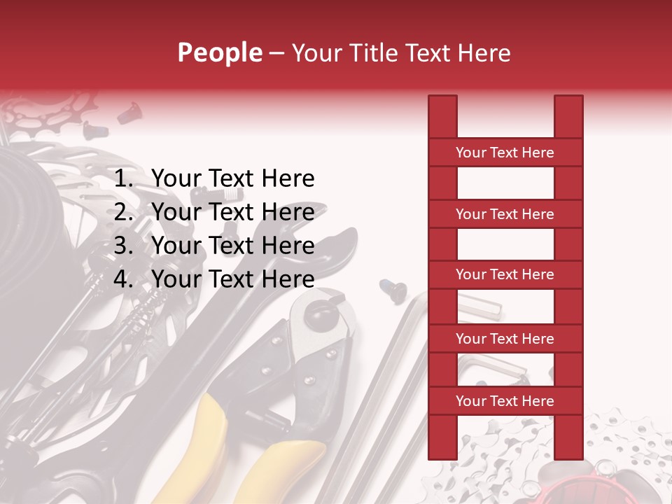 A Variety Of Tools Are Displayed On A White Background PowerPoint Template