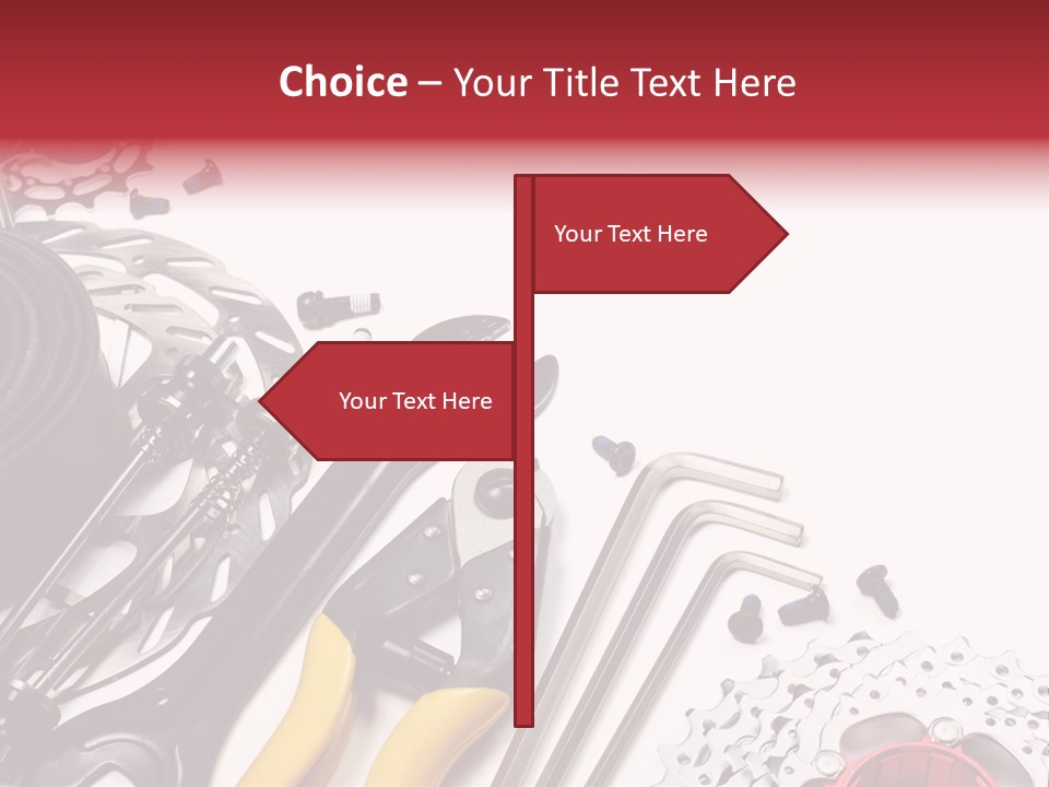 A Variety Of Tools Are Displayed On A White Background PowerPoint Template