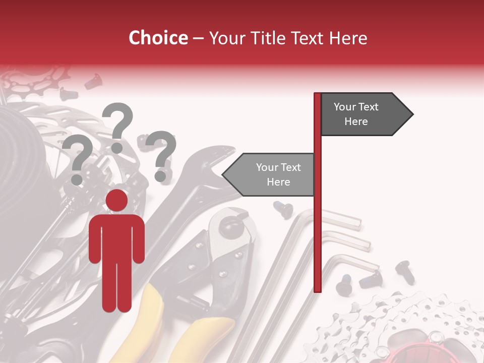 A Variety Of Tools Are Displayed On A White Background PowerPoint Template