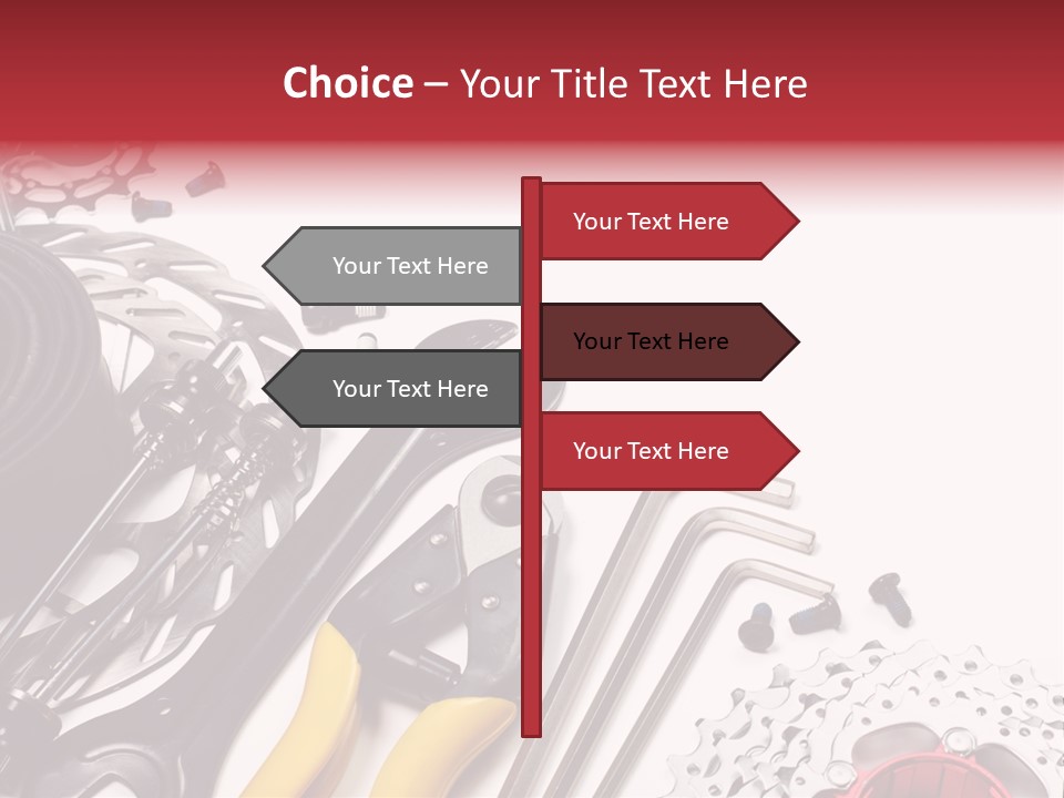 A Variety Of Tools Are Displayed On A White Background PowerPoint Template