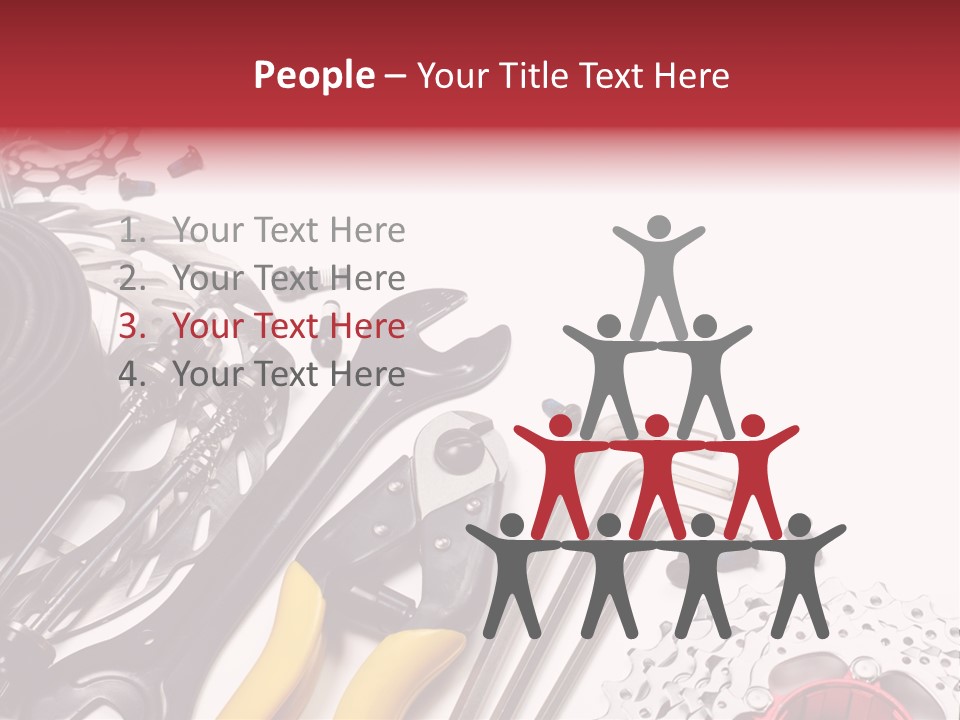 A Variety Of Tools Are Displayed On A White Background PowerPoint Template