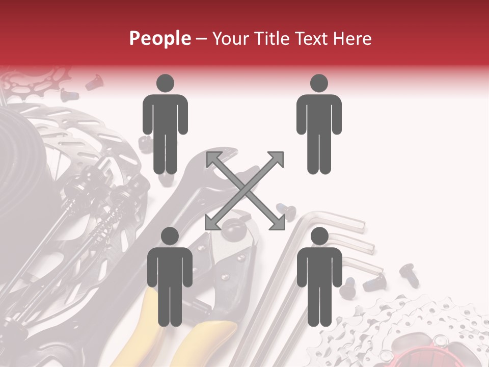 A Variety Of Tools Are Displayed On A White Background PowerPoint Template