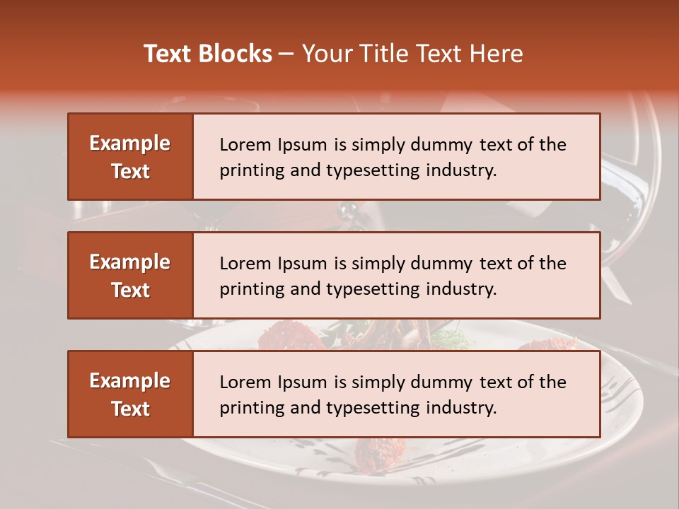 A Plate Of Food And A Bottle Of Wine On A Table PowerPoint Template