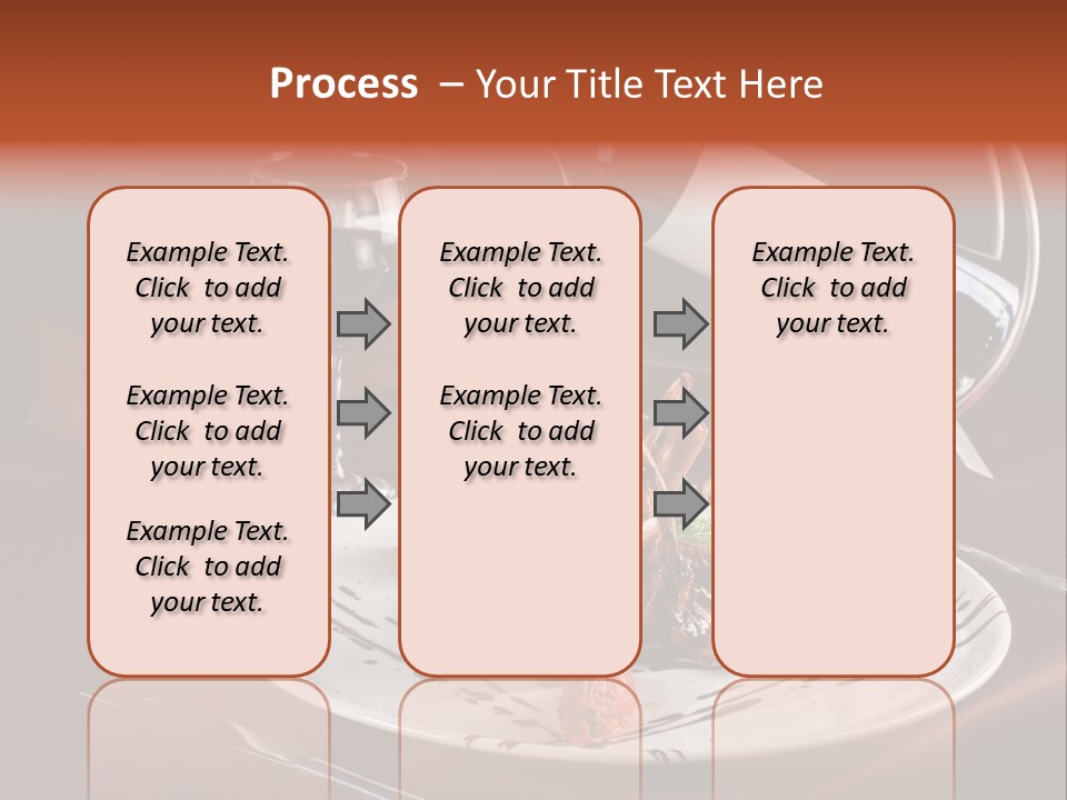 A Plate Of Food And A Bottle Of Wine On A Table PowerPoint Template