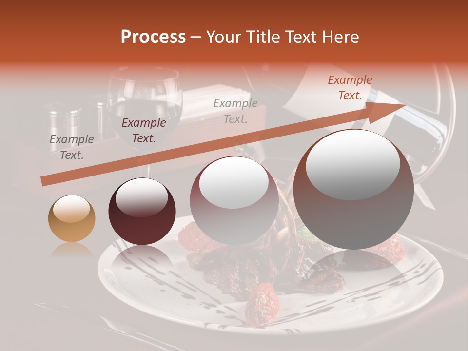 A Plate Of Food And A Bottle Of Wine On A Table PowerPoint Template