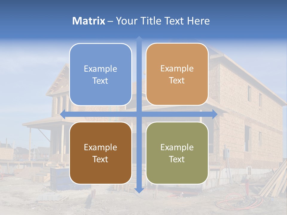 Suburban Building Site Economy PowerPoint Template