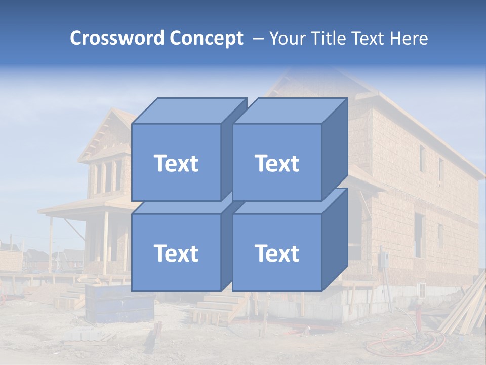Suburban Building Site Economy PowerPoint Template