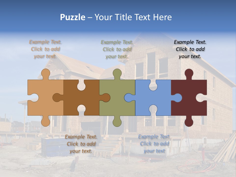 Suburban Building Site Economy PowerPoint Template