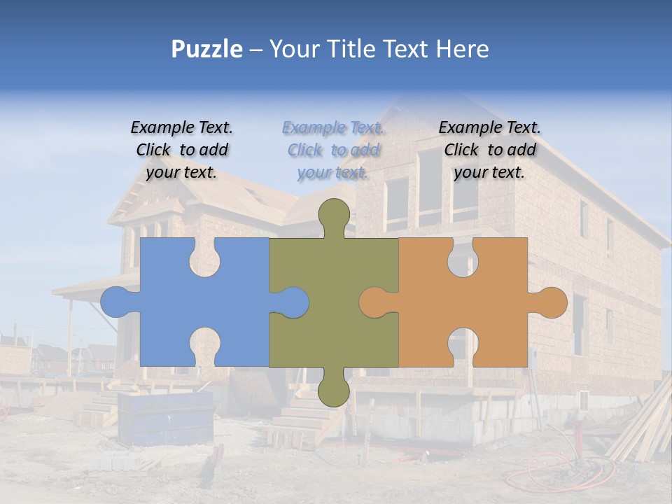 Suburban Building Site Economy PowerPoint Template