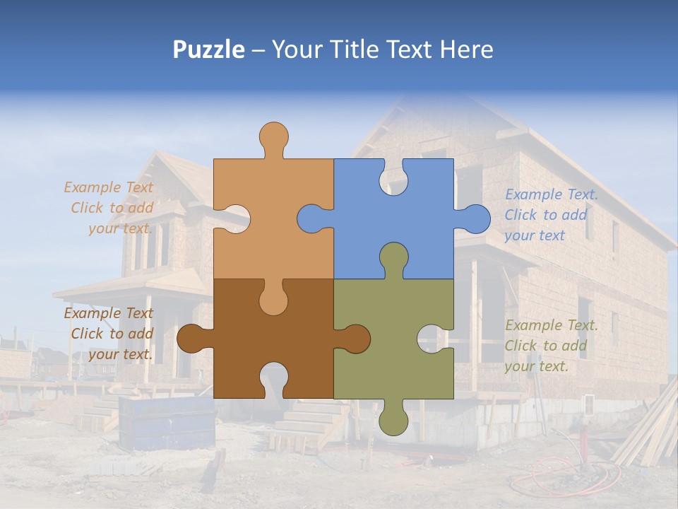 Suburban Building Site Economy PowerPoint Template