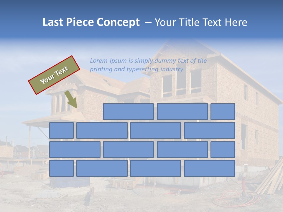 Suburban Building Site Economy PowerPoint Template