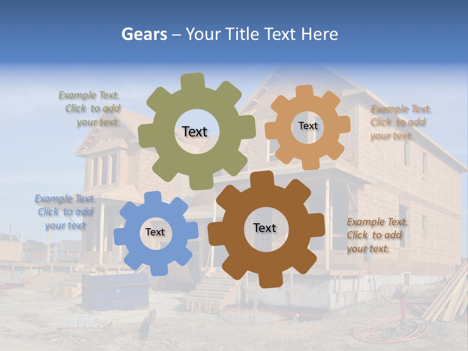 Suburban Building Site Economy PowerPoint Template