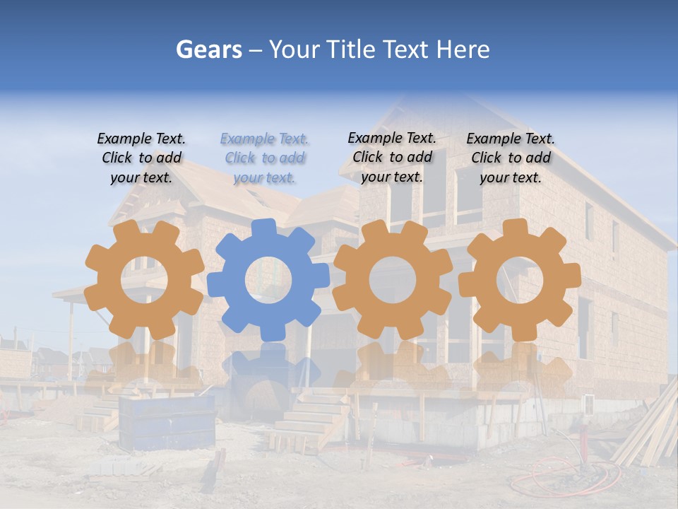 Suburban Building Site Economy PowerPoint Template