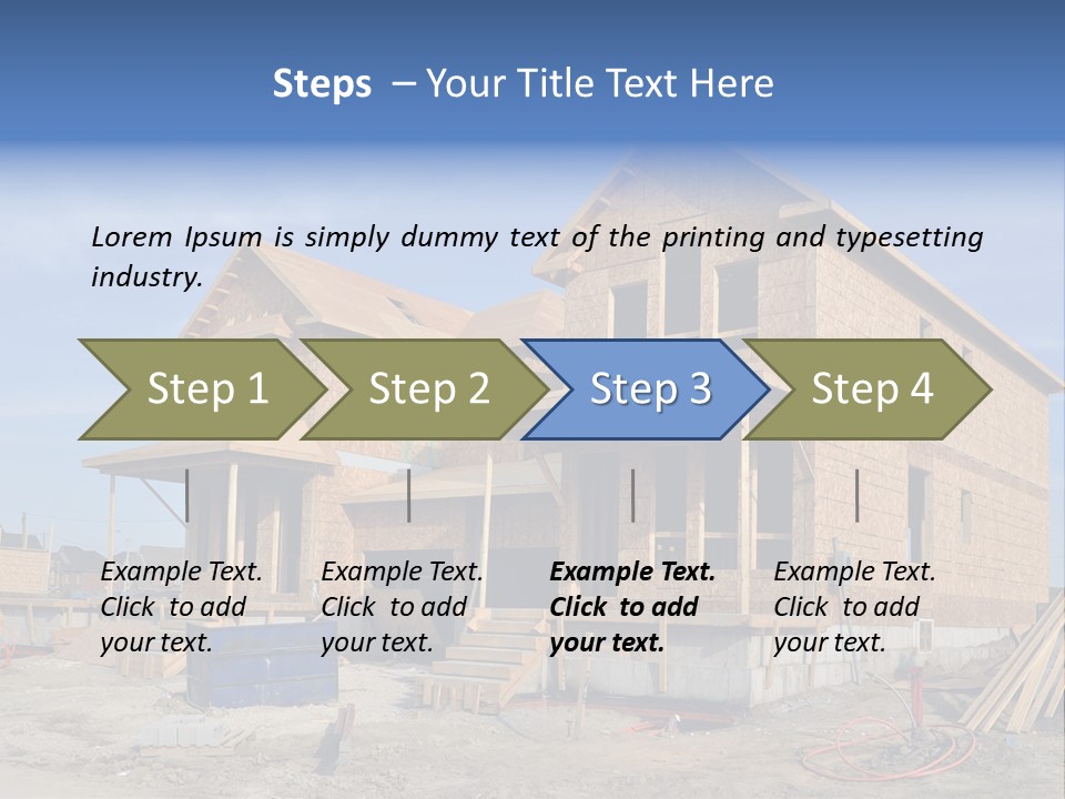 Suburban Building Site Economy PowerPoint Template