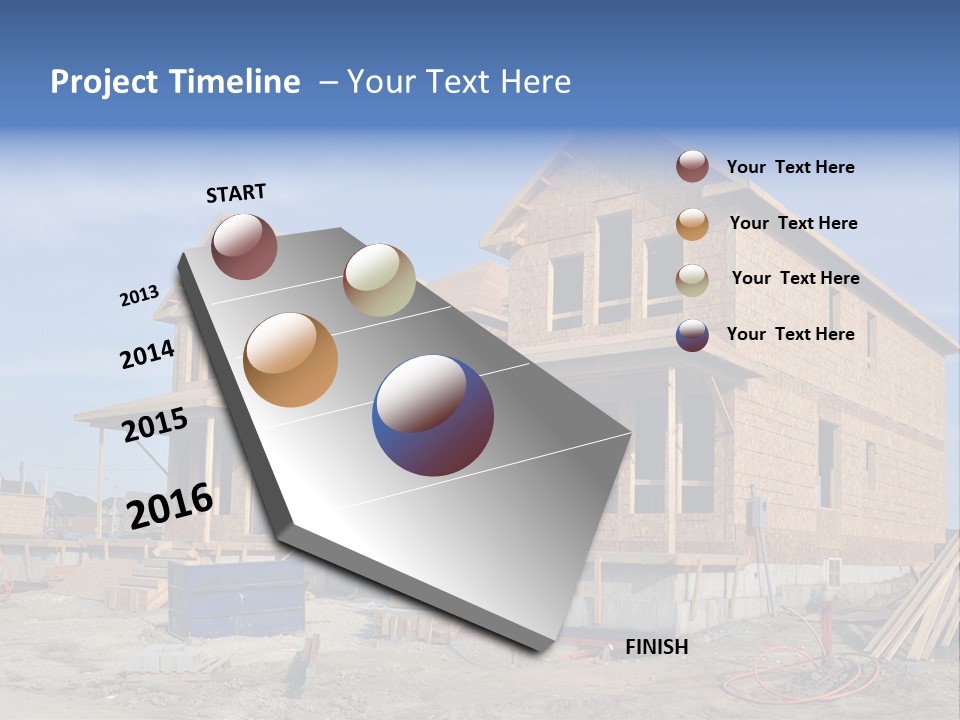 Suburban Building Site Economy PowerPoint Template
