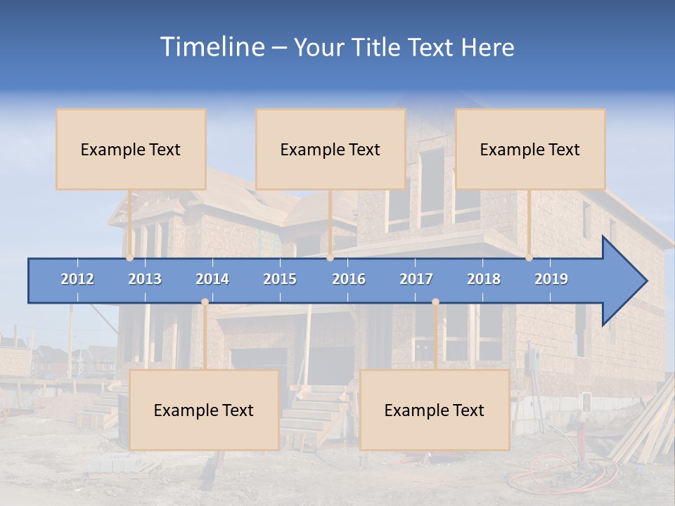Suburban Building Site Economy PowerPoint Template