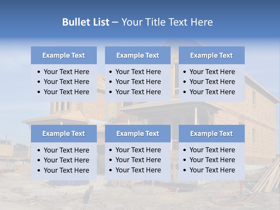 Suburban Building Site Economy PowerPoint Template