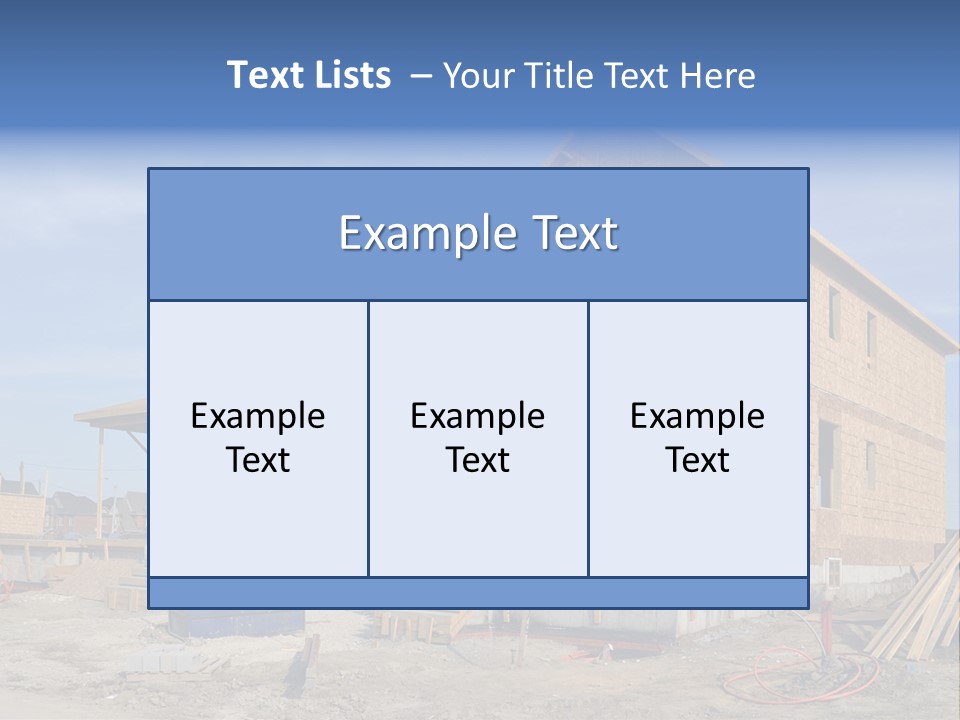 Suburban Building Site Economy PowerPoint Template