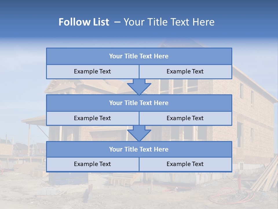 Suburban Building Site Economy PowerPoint Template