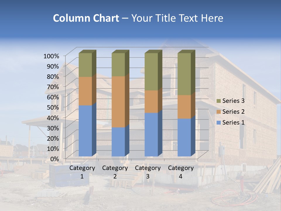 Suburban Building Site Economy PowerPoint Template