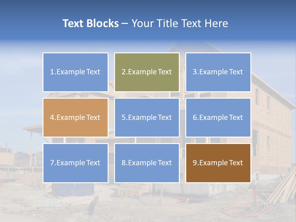 Suburban Building Site Economy PowerPoint Template