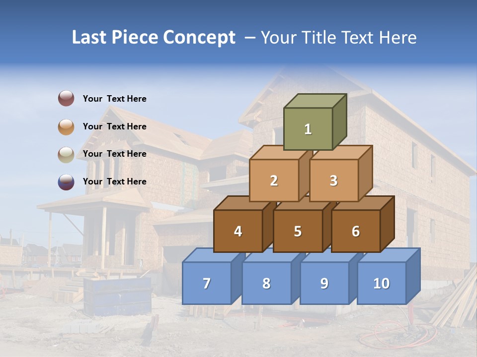 Suburban Building Site Economy PowerPoint Template