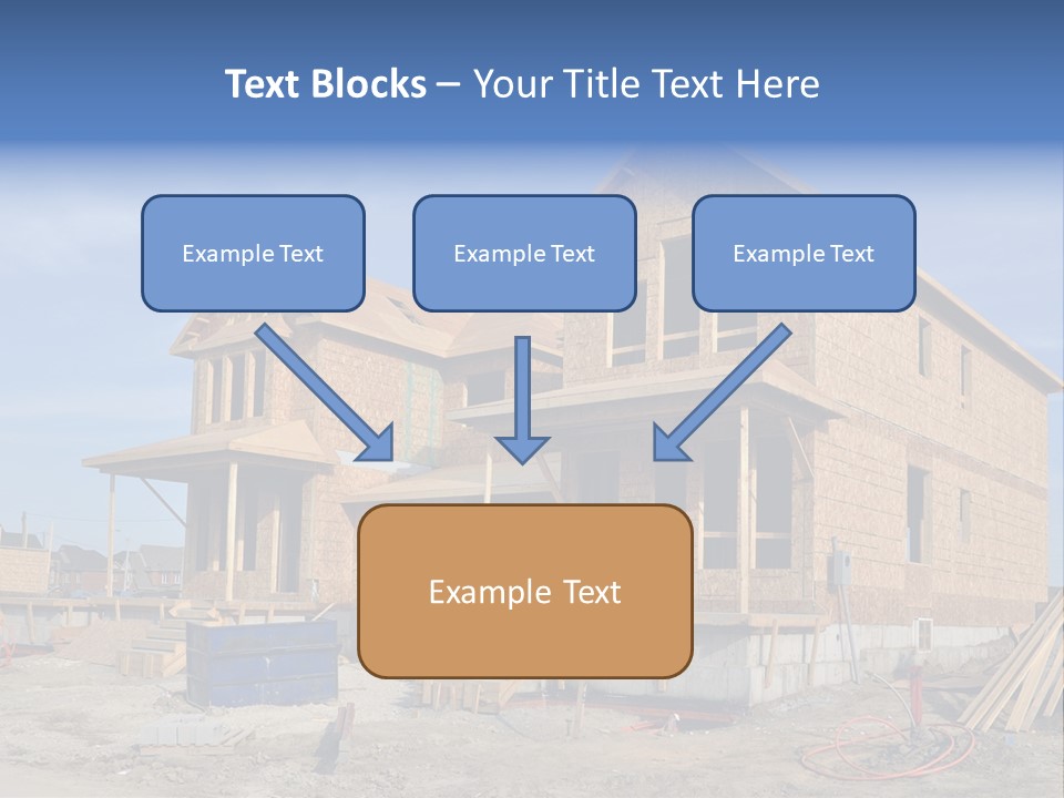 Suburban Building Site Economy PowerPoint Template