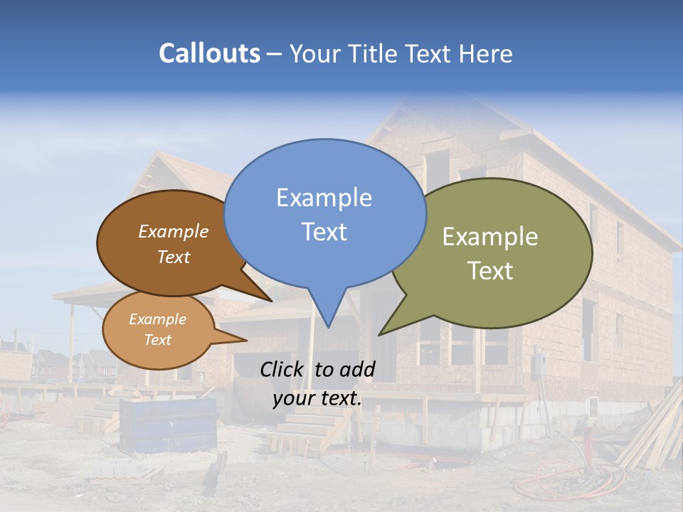 Suburban Building Site Economy PowerPoint Template