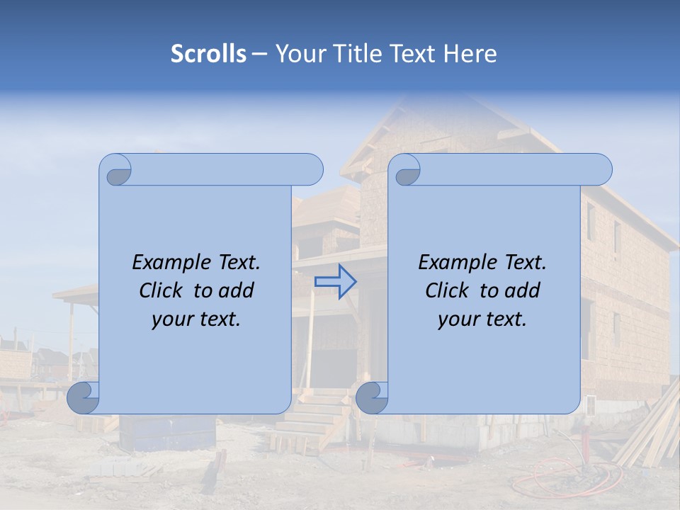 Suburban Building Site Economy PowerPoint Template