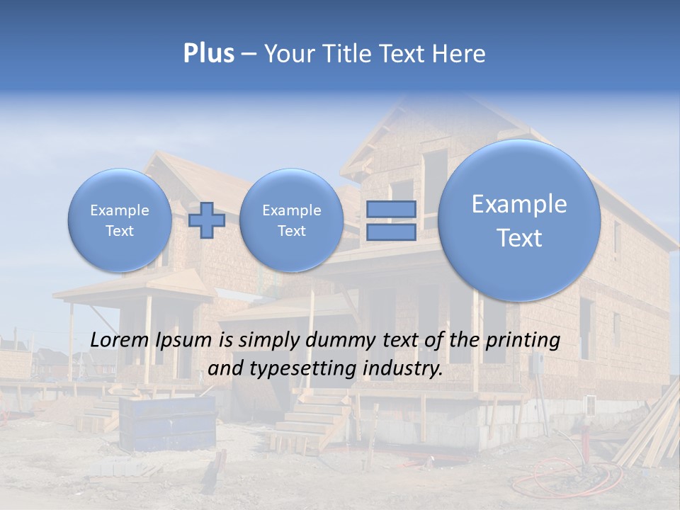 Suburban Building Site Economy PowerPoint Template