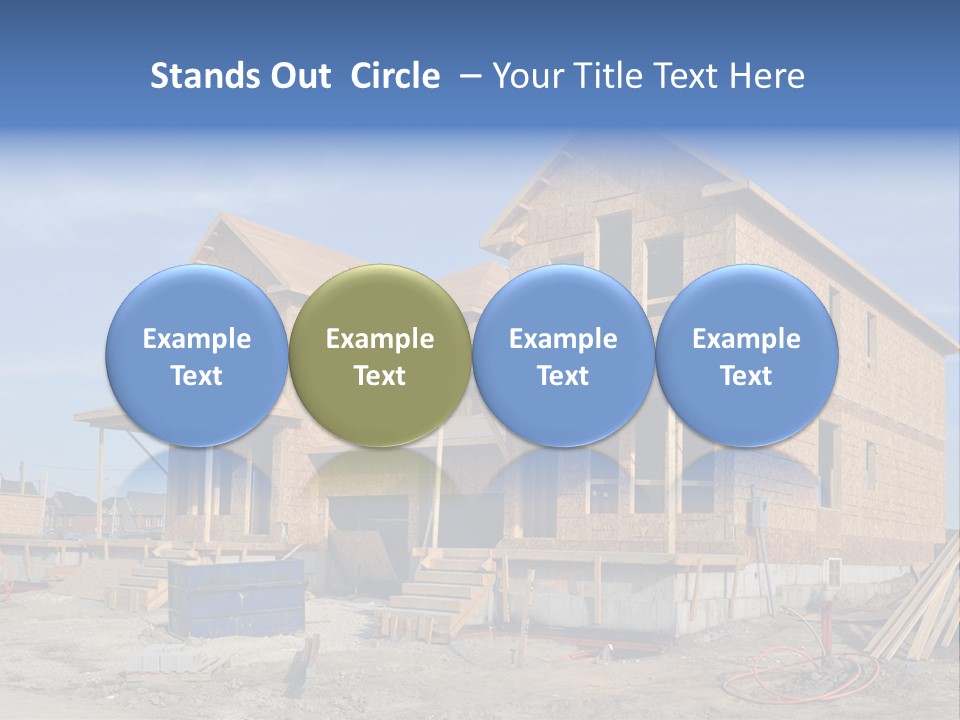 Suburban Building Site Economy PowerPoint Template