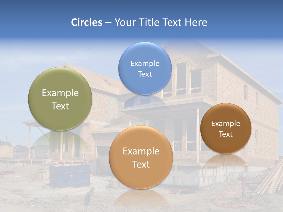 Suburban Building Site Economy PowerPoint Template