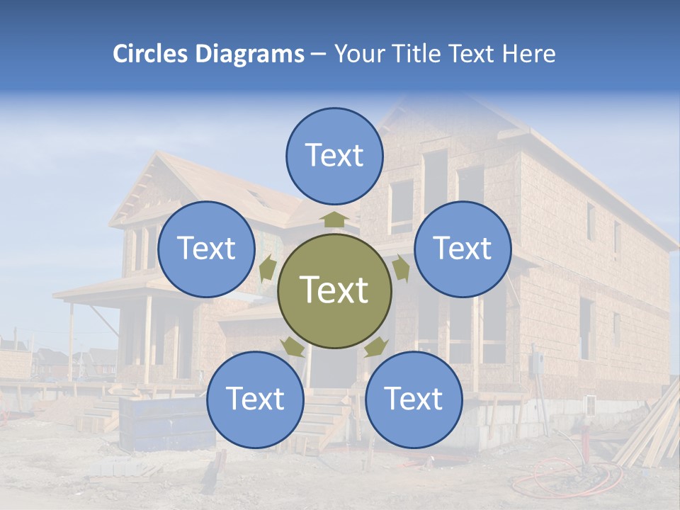 Suburban Building Site Economy PowerPoint Template