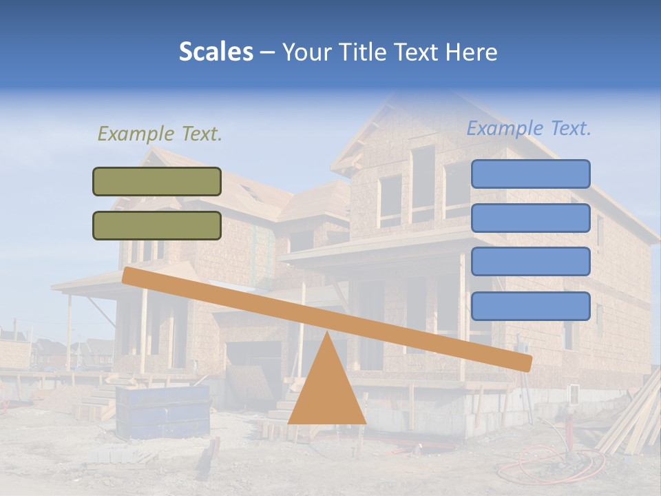 Suburban Building Site Economy PowerPoint Template